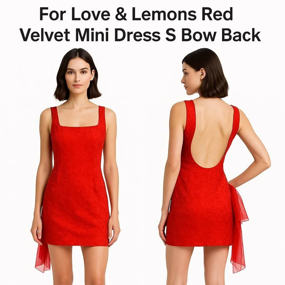 for love and lemons red bow dress For Love And Lemons Red Bow Dress by For love and lemons